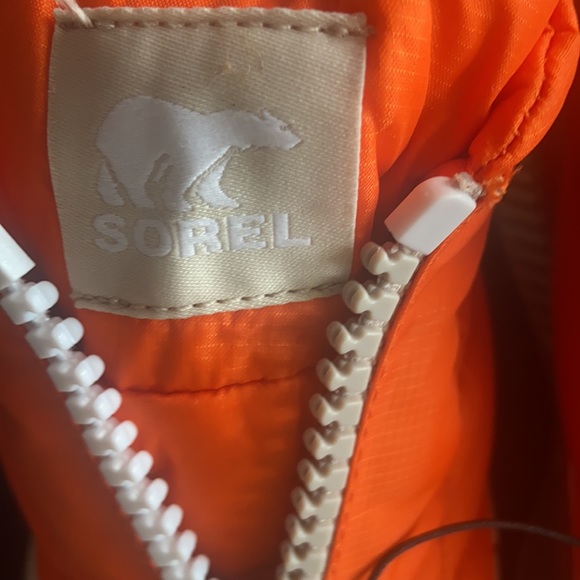 9 🔖 SOREL OUT N ABOUT III PUFFY ZIP WP Women's Outdoor Boot NEW Orange - Picture 12 of 16